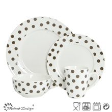 Classic design 16PCS Porcelain Dinner Set with DOT